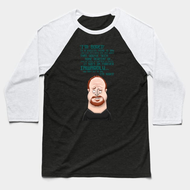 Louis CK Baseball T-Shirt by Xander13